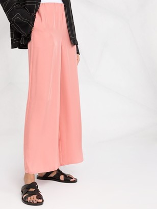 Theory High-Waisted Wide-Leg Trousers