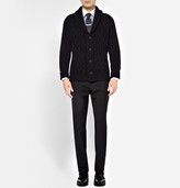Thumbnail for your product : Canali Blue Contrast-Collar Cotton Shirt
