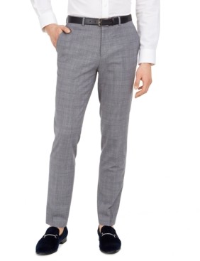 Hugo Boss Men S Extra Slim Fit Mid Blue Plaid Suit Separate Pants Shopstyle