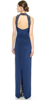 Thumbnail for your product : Marchesa Notte Beaded Neckline Gown