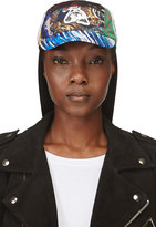 Thumbnail for your product : Kenzo Red & Blue Nylon Mixed Print & Logo Hat