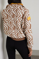Thumbnail for your product : Cordova The Banff Shell-trimmed Zebra-jacquard Merino Wool Sweater - Brown