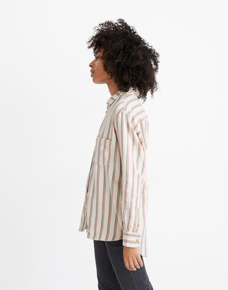 Madewell Flannel Sunday Shirt in Claxton Stripe
