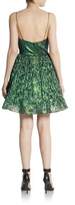 Thumbnail for your product : Aidan Mattox Metallic Surplice Fit-And-Flare Dress