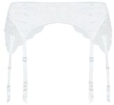 Thumbnail for your product : New Look White Satin and Lace Suspender