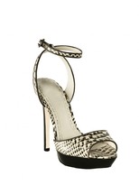 Thumbnail for your product : Alice + Olivia Landon Embossed Snake Skin Heel