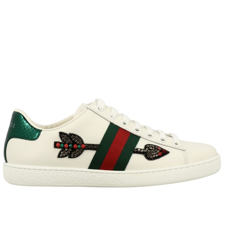gucci sneakers with rhinestones