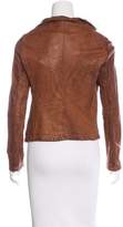 Thumbnail for your product : Giorgio Brato Distressed Leather Blazer w/ Tags