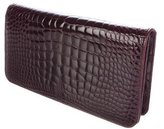 Thumbnail for your product : Manolo Blahnik Alligator Clutch w/ Strap