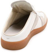 Thumbnail for your product : Maison Margiela Replica Leather & Suede Slide, White