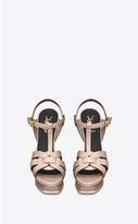 Thumbnail for your product : Saint Laurent Tribute Platform Sandals In Smooth Leather