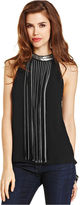 Thumbnail for your product : XOXO Sleeveless High-Low Chain Top