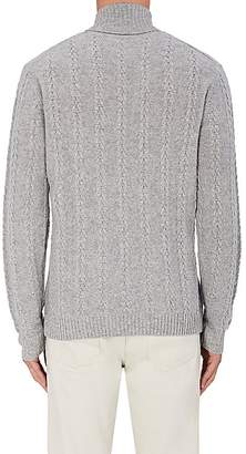 Barneys New York MEN'S CABLE-KNIT WOOL-CASHMERE SWEATER