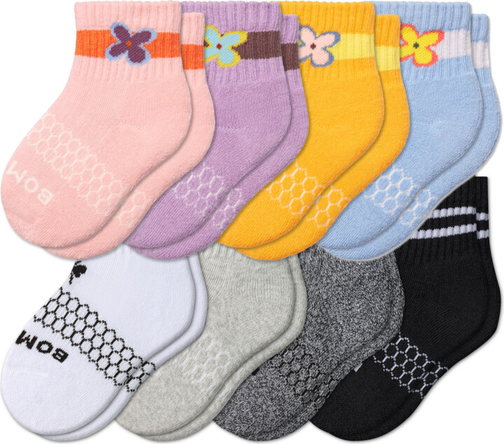 Bombas Little Kid's & Kid's Solid Marls Ankle Socks 4-Pack - ShopStyle
