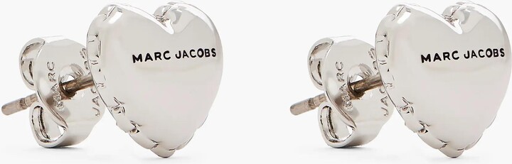 Marc Jacobs The Heart Balloon Stud Earrings - Light Antique Silver