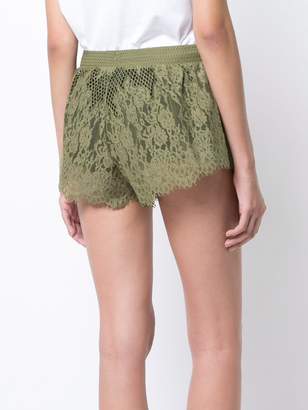 Puma sheer lace mini shorts