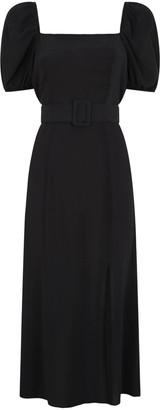 New Look Square Neck Belted Midi Dress