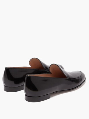 Gianvito Rossi Marcel Patent-leather Loafers - Black