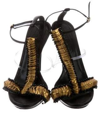 Alexander McQueen Embellished Platform Sandals