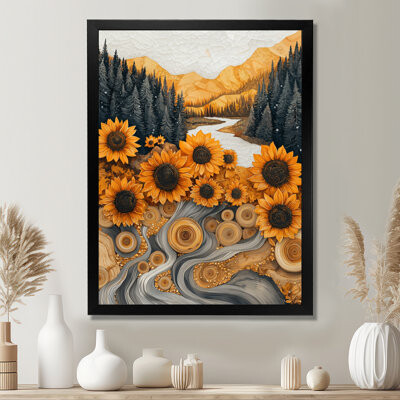 August Grove Drae - Floral Wall Art