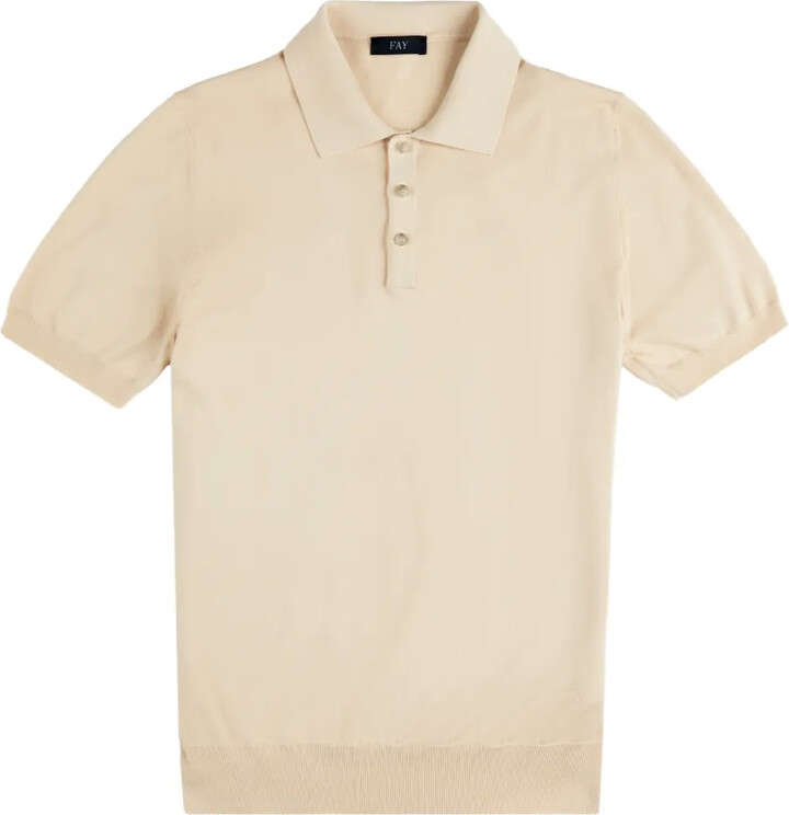 Fay Button Short-Sleeves Polo Shirt
