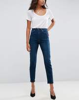 Thumbnail for your product : ASOS Design Farleigh High Waist Deconstructed Slim Mom Jeans In Belle Green Cast