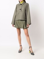 Thumbnail for your product : Nina Ricci gathered-hem A-line skirt