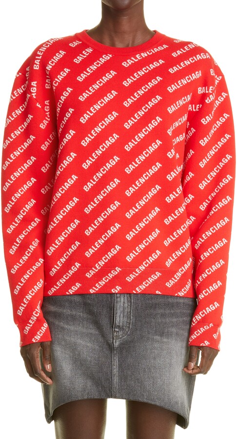 Balenciaga Red Women's Sweaters | ShopStyle