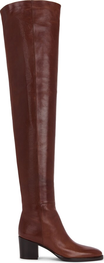 Saint Laurent Berry Boot in Brown