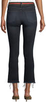 Thumbnail for your product : Veronica Beard Carolyn High-Rise Cropped Jeans with Striped Waistband