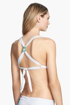 Thumbnail for your product : Lucky Brand Swimwear 'French Tapestry' Embroidered X-Back Bikini Top