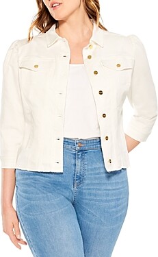 Allegra K Women's Denim Coat Jean Button Front Washed Vintage Jacket Light  Blue Small : Target
