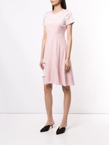 Thumbnail for your product : Paule Ka Ruffled Short Sleeve Fitted Dress