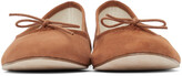 Thumbnail for your product : Repetto Brown Suede Cendrillon Ballerina Flats