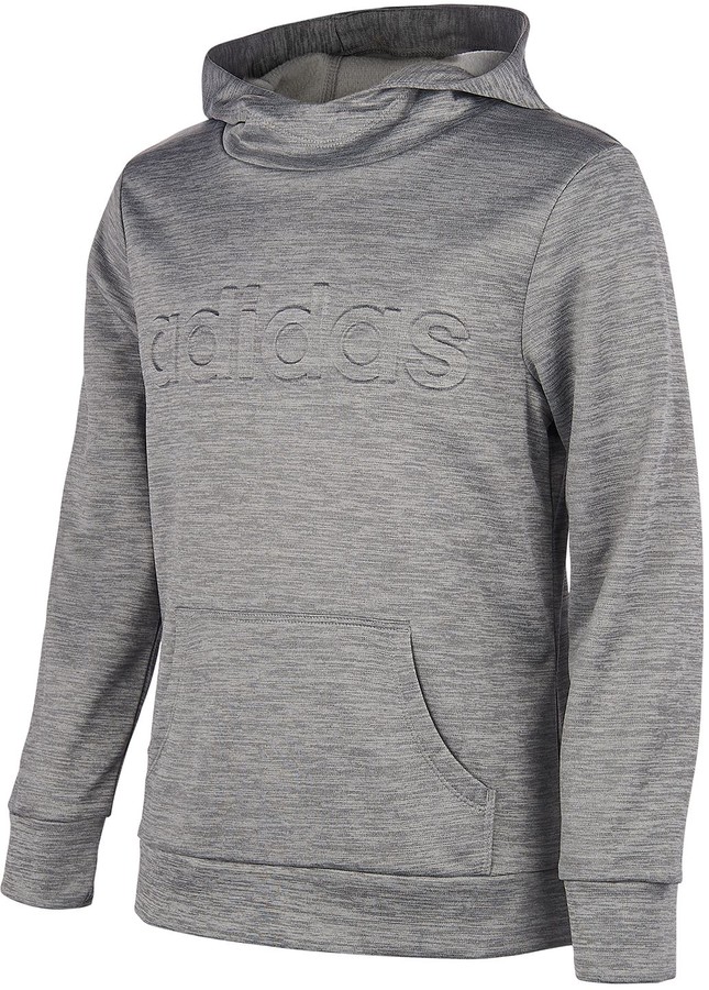 embossed badge of sport pullover hoodie