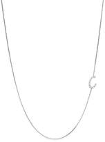 Thumbnail for your product : KC Designs Diamond Side Initial C Necklace in 14K White Gold, .05 ct. t.w.