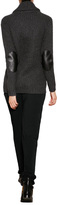 Thumbnail for your product : Ralph Lauren Black Label Heavy Knit Cashmere Cardigan with Leather Elbow Patches Gr. S