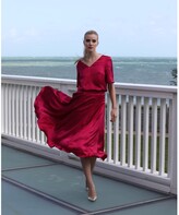 Thumbnail for your product : Isabel Manns - Reversible Cecilia Skirt In Sunset Meadow & Fuschia