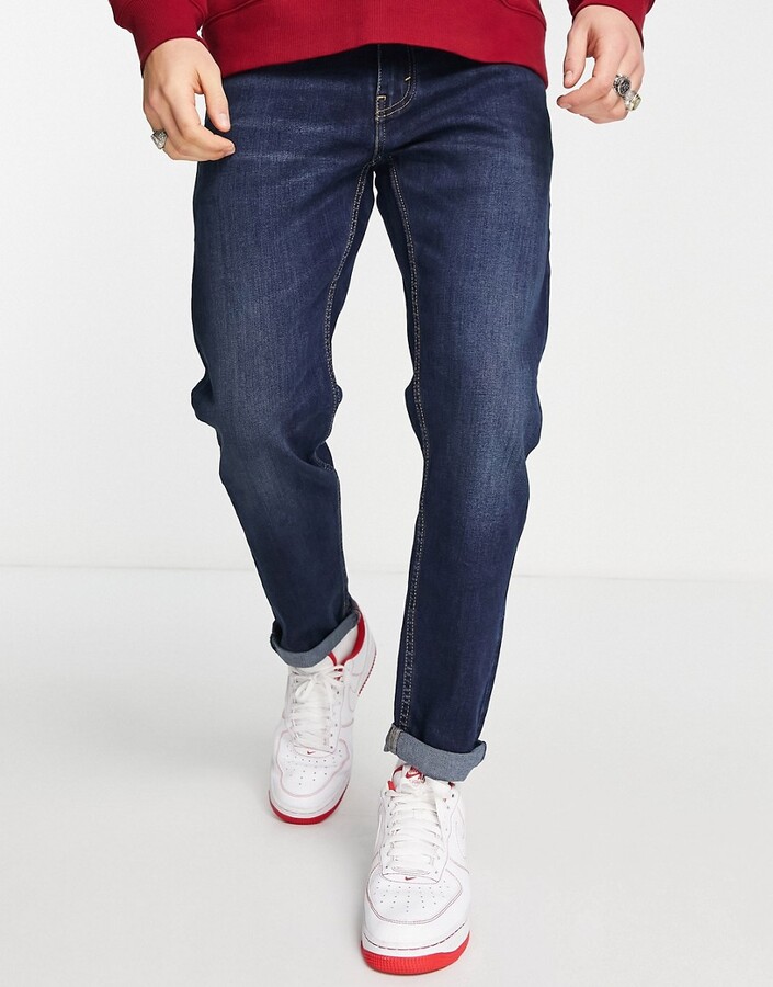 Levi's 502 taper hi ball jeans in dark wash - ShopStyle