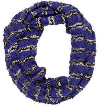 Missoni Striped Knit Infinity Scarf Indigo Striped Knit Infinity Scarf