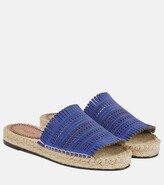 Thumbnail for your product : Alaia Vienne suede espadrille flat sandals