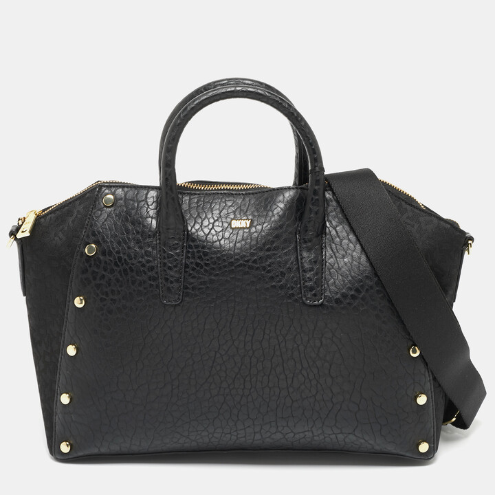 DKNY Women's Black Satchels & Top Handle Bags | ShopStyle