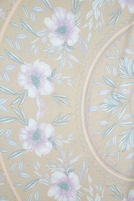 Sketched Floral Medallion Tapestry