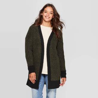 Universal Thread Women' triped Open Layering Long leeve Cardigan - Univeral ThreadTM Olive