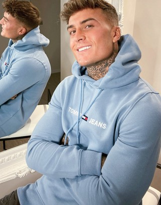 tommy jeans blue hoodie