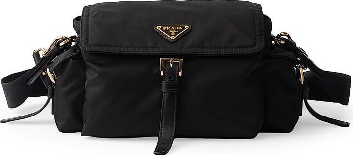 Prada Women's Medium Explore Re-Nylon Shoulder Bag - Black