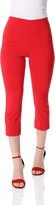 Thumbnail for your product : Roman Originals Cropped Trousers for Women UK Ladies Capri Leggings Summer Pants Short Crop Stretch 3/4 Length Three Quarter Pedal Pusher Clothes Elasticated Bengaline Cut Off - Royal Blue - Size 14