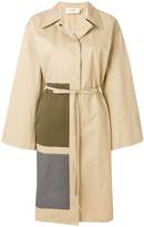 Thumbnail for your product : Ports 1961 belted panel detail coat
