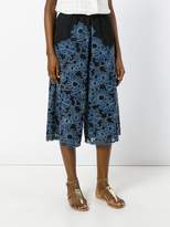 Thumbnail for your product : Antonio Marras floral embroidery cropped trousers