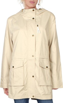 French Connection Women's Light Weight Hooded Cotton Anorak Jacket